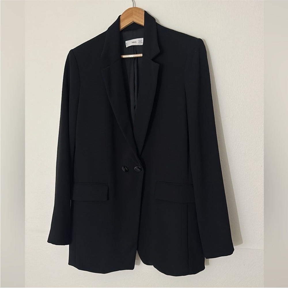 Mango Button-Front Blazer - Picture 3 of 5